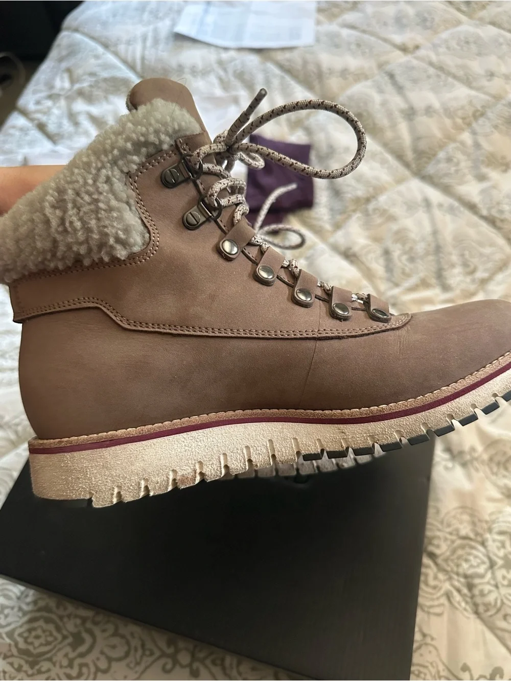 COLE HAAN - Twilight Mauve GRAND Explore Waterproof Hiker Boot | Size 8